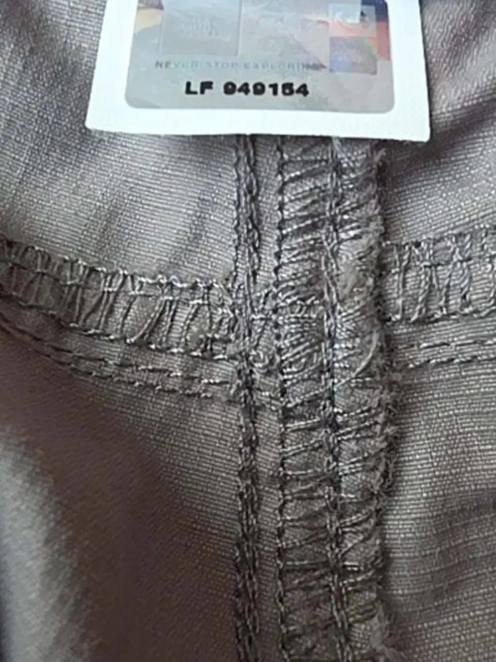 (12) The North Face Outdoor Convertible Casual Gray Nylon Pant Adventure Hiking - Picture 5 of 10